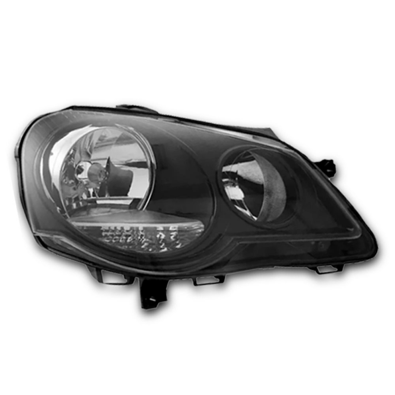 PAR FAROL POLO 2007 A 2014 FOCO DUPLO MASCARA NEGRA ORIGINAL MAGNETI MARELLI