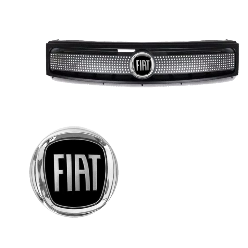 KIT GRADE COM EMBLEMA DIANTEIRO E TRASEIRO PRETO PALIO CELEBRATION ECONOMY 2004 A 2016