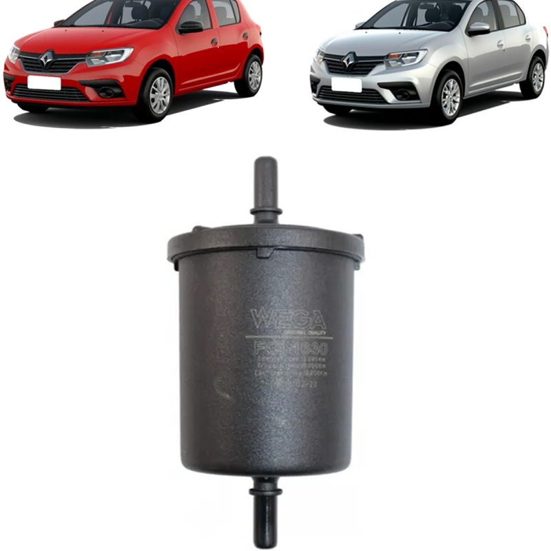 KIT FILTRO AR MOTOR CABINE OLEO COMBUSTIVEL LOGAN SANDERO 1.6 2014 A 2022 4 CILINDROS