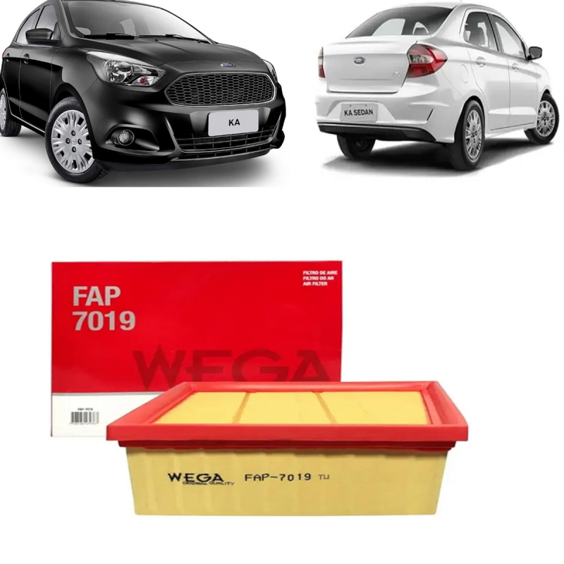 KIT FILTRO AR MOTOR CABINE OLEO COMBUSTIVEL KA 1.5 3CC 2019 A 2022