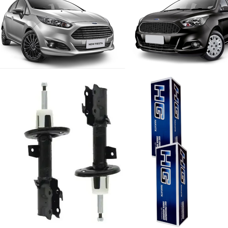 KIT AMORTECEDOR DIANTEIRO NEW FIESTA E KA 2014 A 2021 NKT