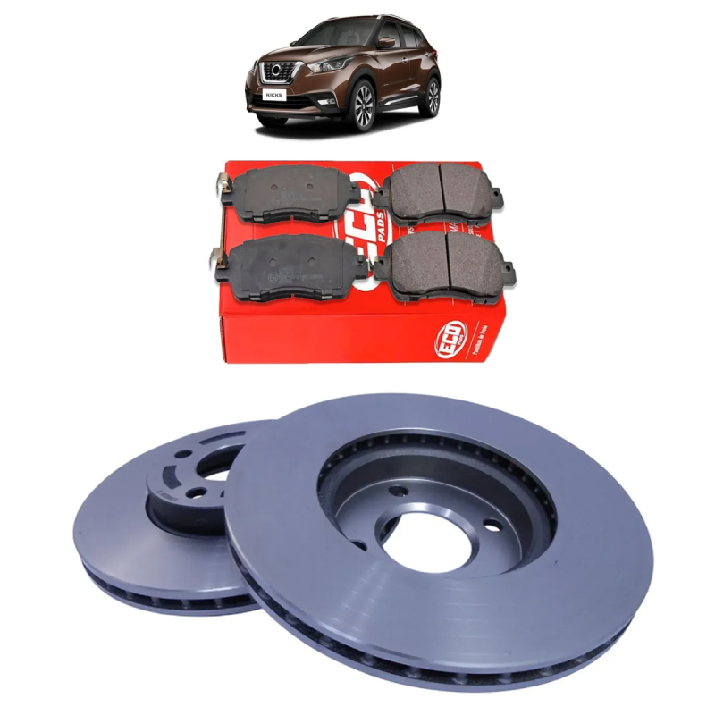 DISCO E PASTILHA DE FREIO NISSAN KICKS 2017 A 2022 KIT