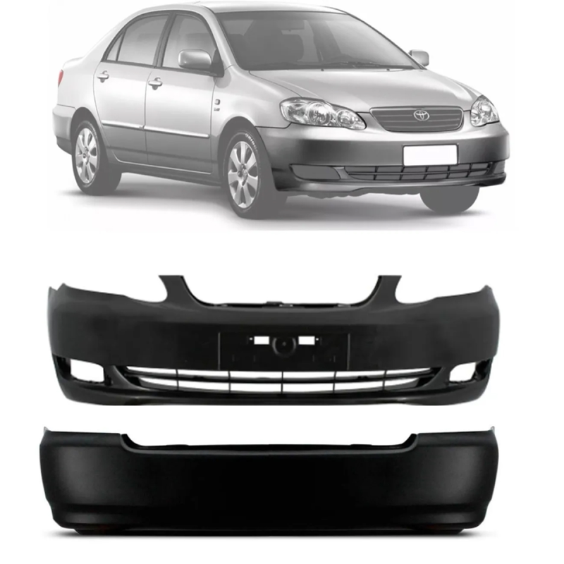 PARACHOQUE DIANTEIRO E TRASEIRO TOYOTA COROLLA 2003 A 2008