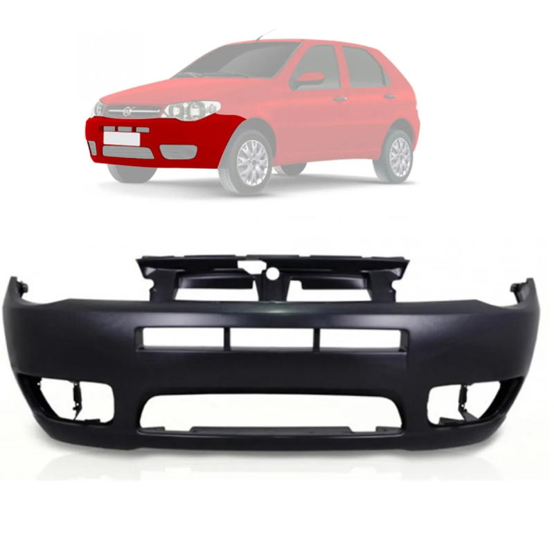PARACHOQUE DIANTEIRO + GRADE FIAT PALIO 2004 A 2016 KIT