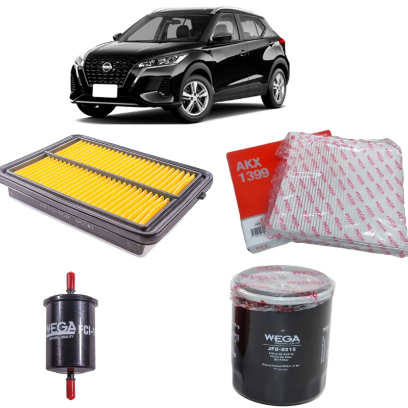 FILTRO AR óLEO COMBUSTIVEL KICKS 1.6 2017 A 2023 KIT