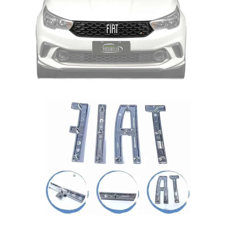 GRADE DIANTEIRA DO RADIADOR + EMBLEMA FIAT ARGO 2021 2022