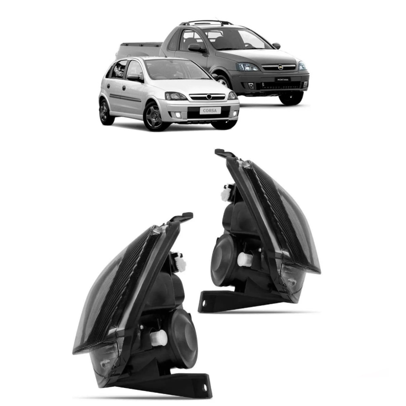 FAROL CORSA MONTANA 04 05 06 07 08 09 10 MASCARA NEGRA PAR