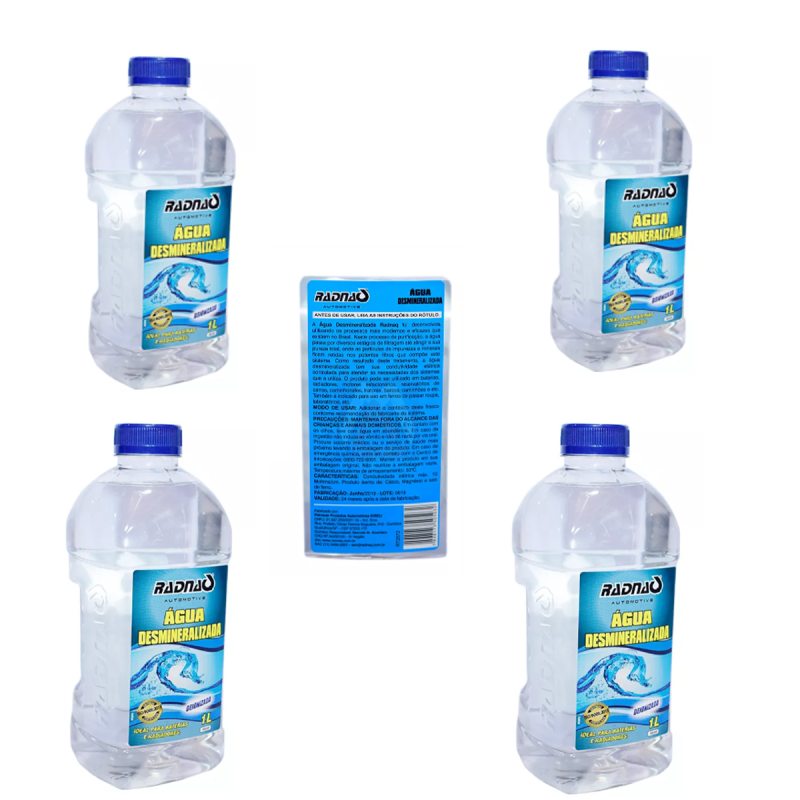 4 LITRO AGUA DESMINERALIZADA RADNAQ