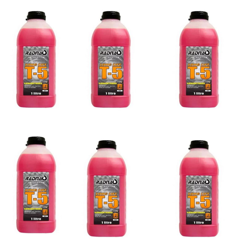 ADITIVO FLUíDO RADIADOR ROSA CONCENTRADO T5 RADNAQ 6 LITROS
