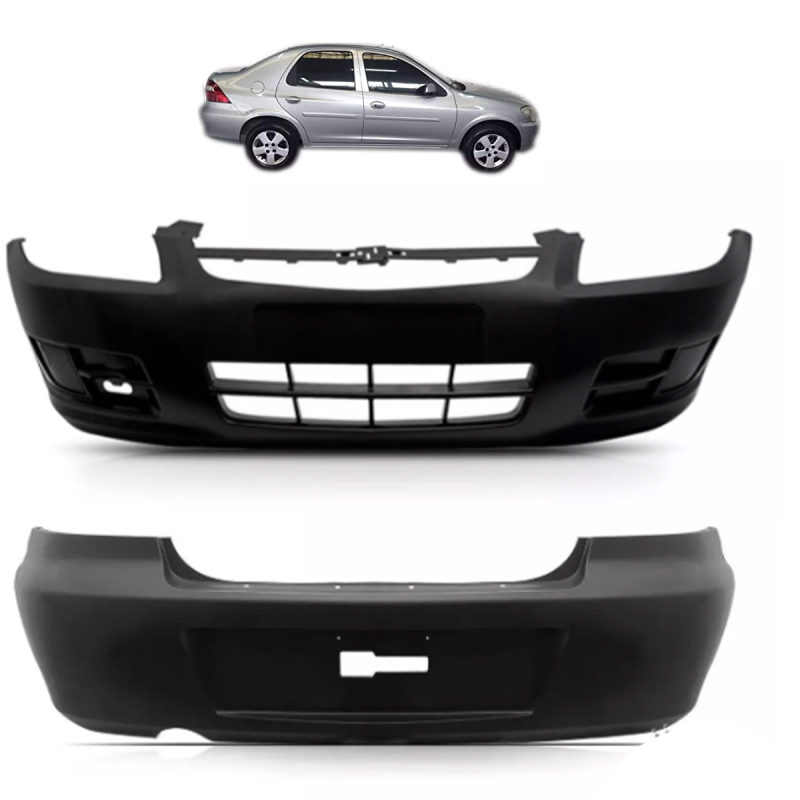 PARACHOQUE DIANTEIRO E TRASEIRO PRISMA 2012