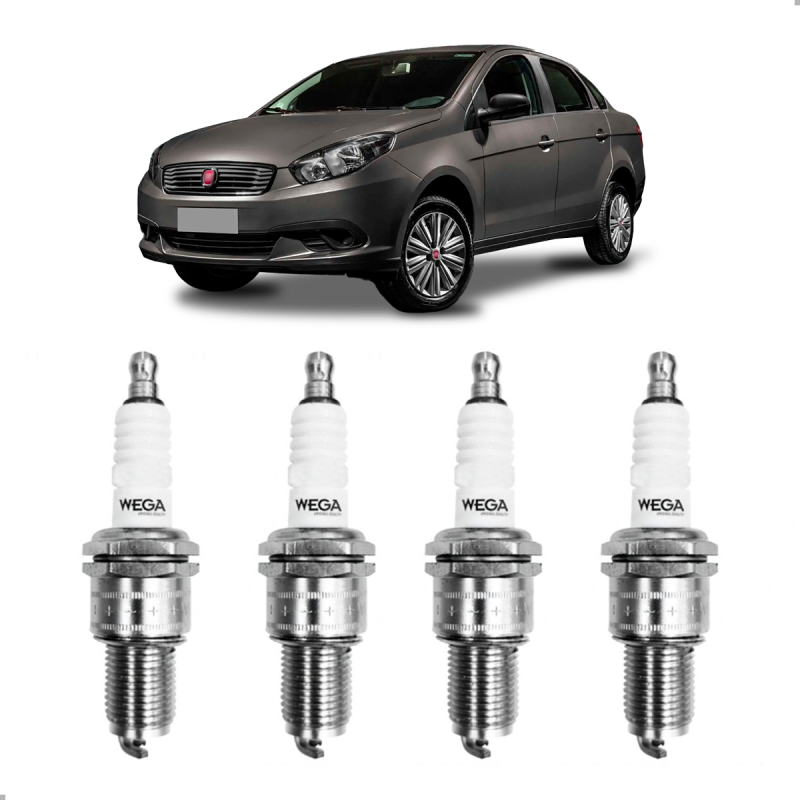 JOGO VELA DE IGNICAO FIORINO 1.4 8V 2013 A 2022 UNO 1.4 2010 A 2016 STRADA 1.4 8V 2017 A 2022 GRAND SIENA 1.4 8V 2012 A