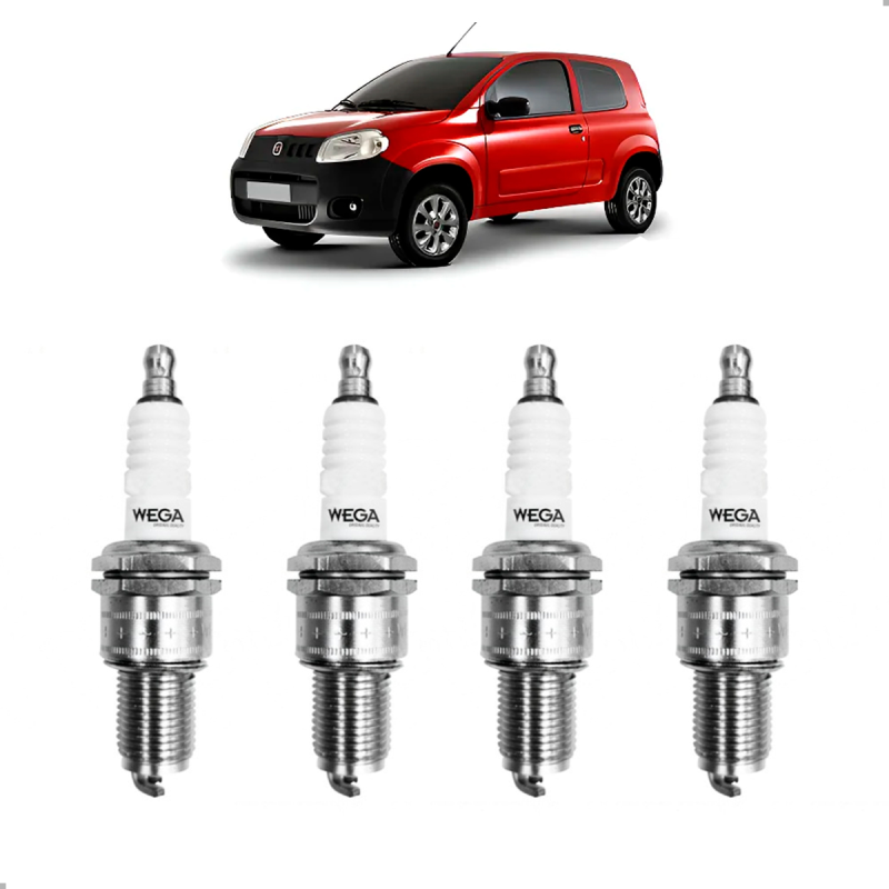 JOGO VELA DE IGNICAO FIORINO 1.4 8V 2013 A 2022 UNO 1.4 2010 A 2016 STRADA 1.4 8V 2017 A 2022 GRAND SIENA 1.4 8V 2012 A