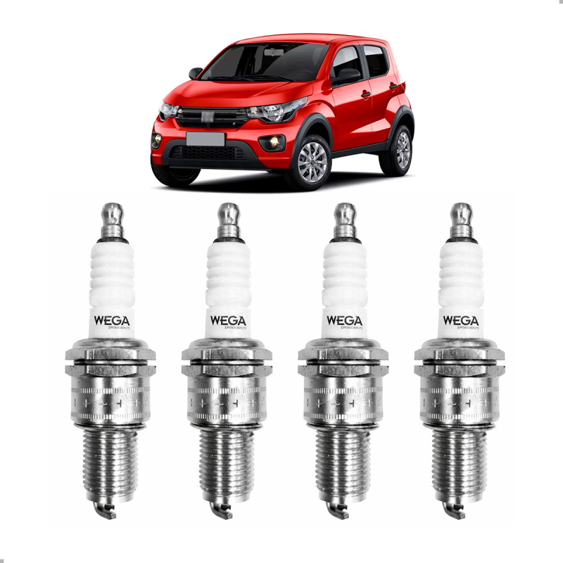 JOGO VELA DE IGNICAO GRAND SIENA 1.0 8V 1.8 16V 2016 A 2022 MOBI 1.0 8V 2016 A 2022 STRADA 1.6 1.8 16V 2015 A 2022