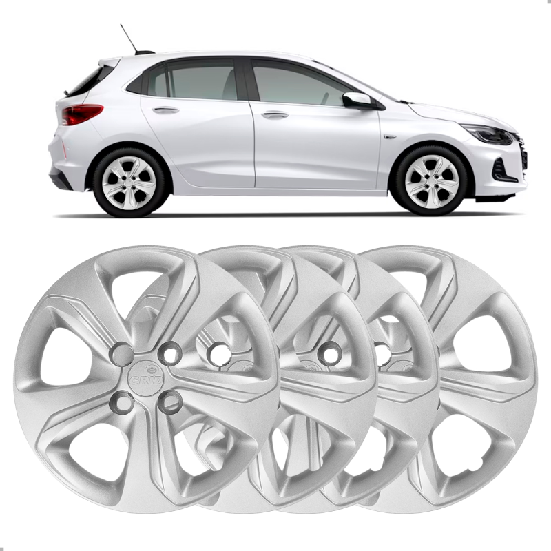 JOGO CALOTA ONIX 2020 A 2022 RODA ARO 14 CUBO BAIXO