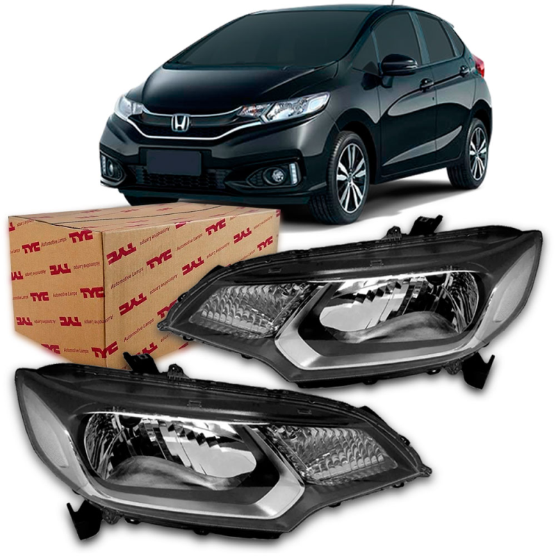 PAR FAROL FIT 2015 2016 2017 2018 2019 2020 2021 SEM LED TYC