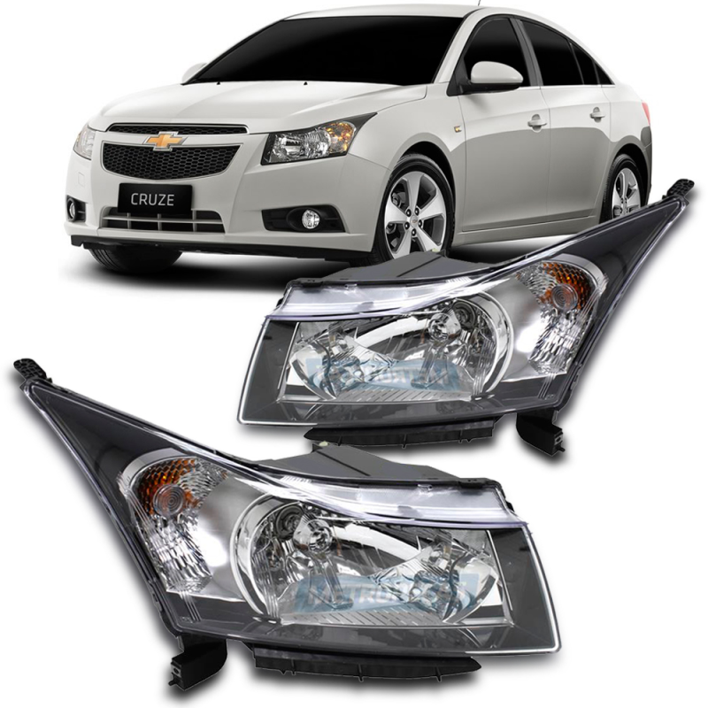 PAR FAROL CRUZE 2012 2013 2014 2015 2016 MASCARA NEGRA ORIGINAL