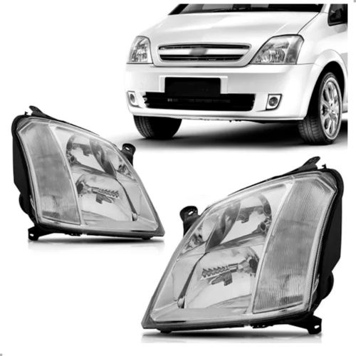 PAR FAROL MERIVA 2003 2004 2005 2006 2007 2008 2009 2010 2011 2012 CROMADO ORIGINAL