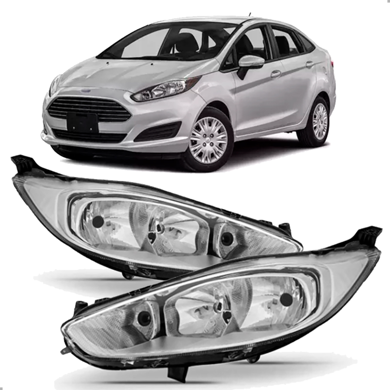 PAR FAROL NEW FIESTA SEDAN 2013 2014 2015 2016 2017 2018 2019 2020 CROMADO ORIGINAL
