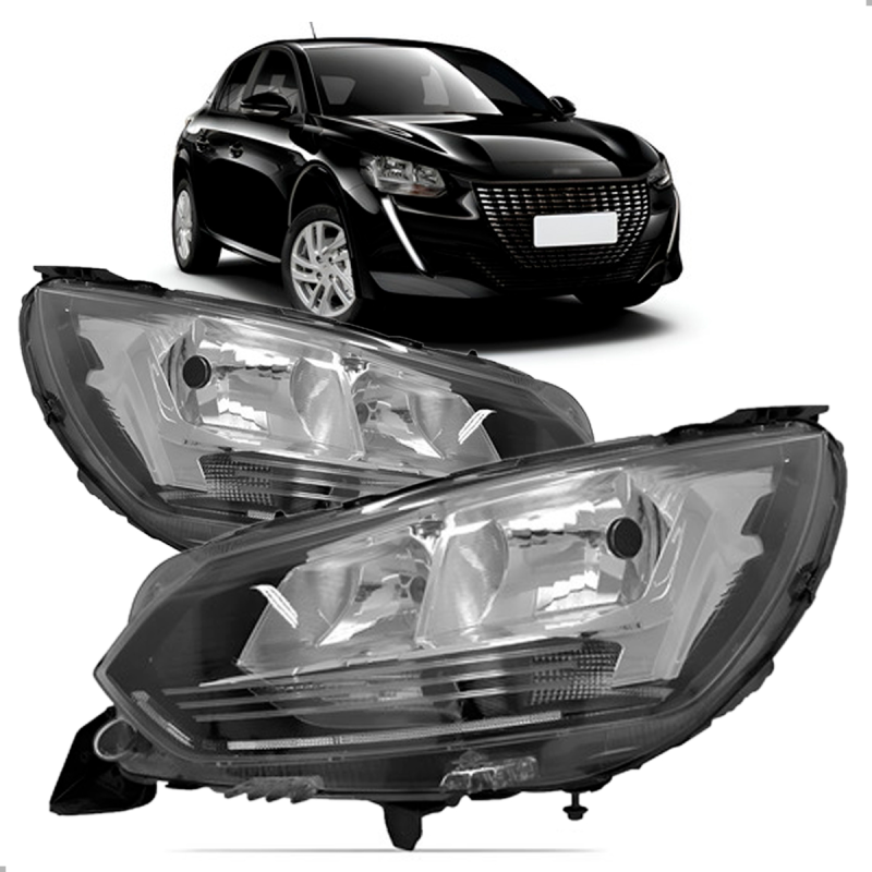 PAR FAROL PEUGEOT 208 2021 2022 2023 ORIGINAL