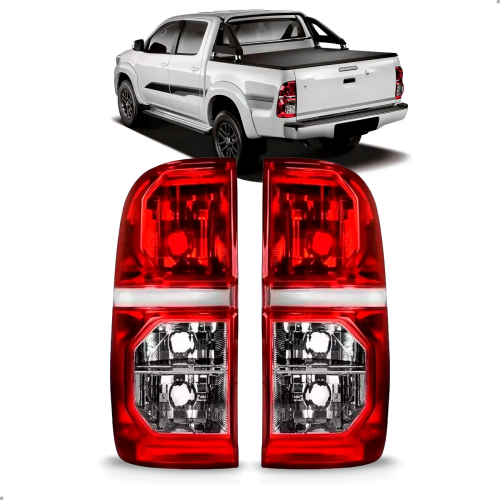 PAR LANTERNA TRASEIRA HILUX PICK UP 2012 2013 2014 2015 ORIGINAL