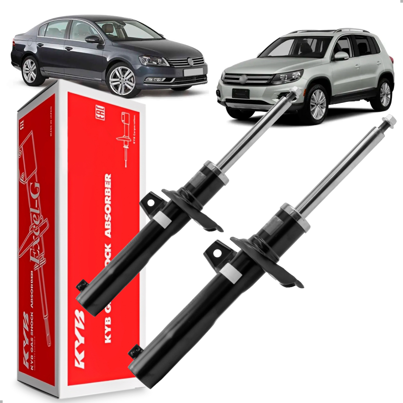 PAR AMORTECEDOR DIANTEIRO GOLF 2014 A 2020 JETTA 2014 A 2020 TIGUAN 2007 A 2017 PASSAT 2007 A 2017
