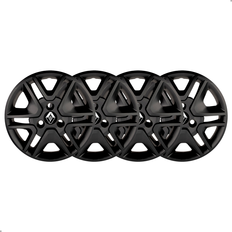 JOGO CALOTA KWID 2018 A 2020 PRETO FOSCO ARO 14