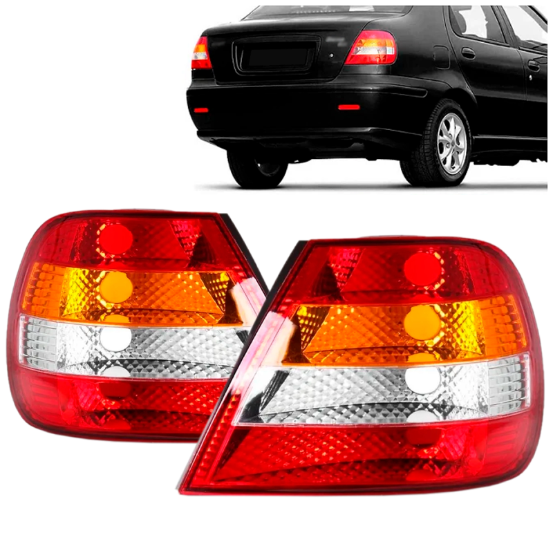 PAR LANTERNA TRASEIRA SIENA 2001 A 2004 AMBAR