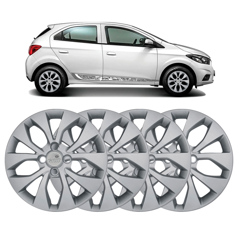 JOGO CALOTA ONIX PRISMA 2017 A 2019 RODA ARO 14 CUBO BAIXO