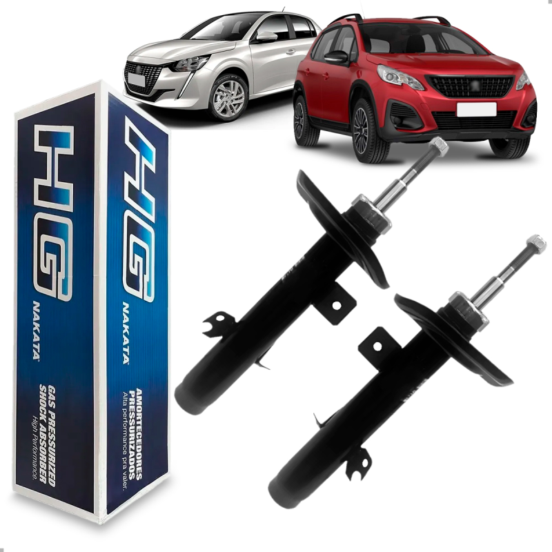 PAR AMORTECEDOR DIANTEIRO CITROEN C3 2013 A 2022 PEUGEOT 2008 2019 A 2022 208 2019 A 2022
