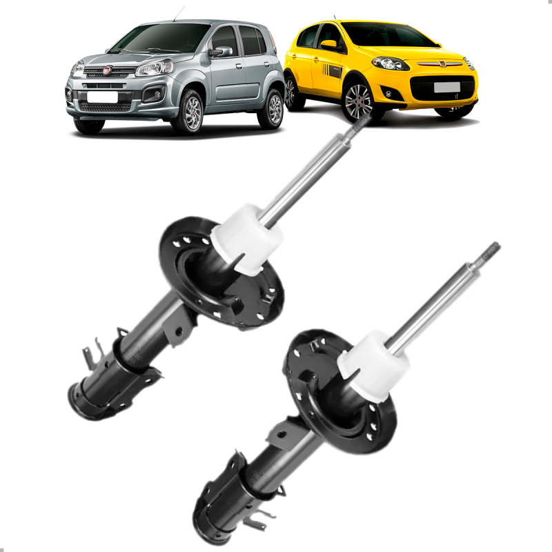 PAR AMORTECEDOR DIANTEIRO UNO DRIVE VIVACE 2011 A 2022 PALIO ATTRACTIVE 2012 A 2022  COM BARRA