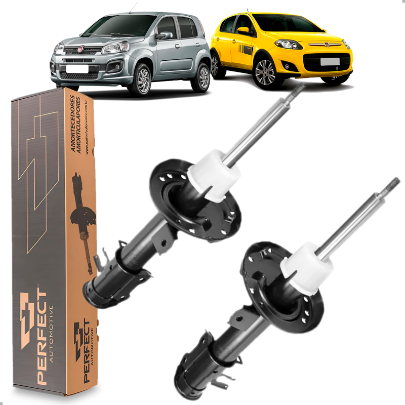 PAR AMORTECEDOR DIANTEIRO UNO DRIVE VIVACE 2011 A 2022 PALIO ATTRACTIVE 2012 A 2022 C/ BARRA