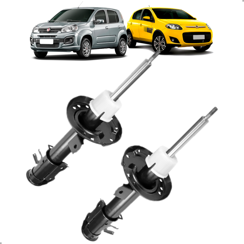 PAR AMORTECEDOR DIANTEIRO UNO DRIVE VIVACE 2011 A 2022 PALIO ATTRACTIVE 2012 A 2022 C/ BARRA