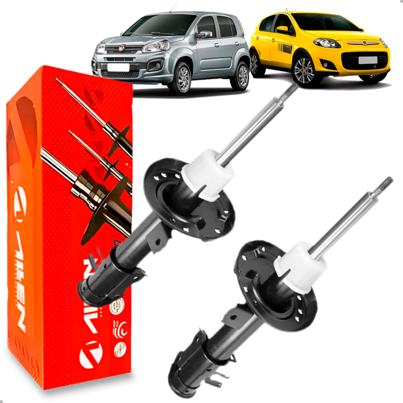 PAR AMORTECEDOR DIANTEIRO UNO DRIVE VIVACE 2011 A 2022 PALIO ATTRACTIVE 2012 A 2022 SEM BARRA