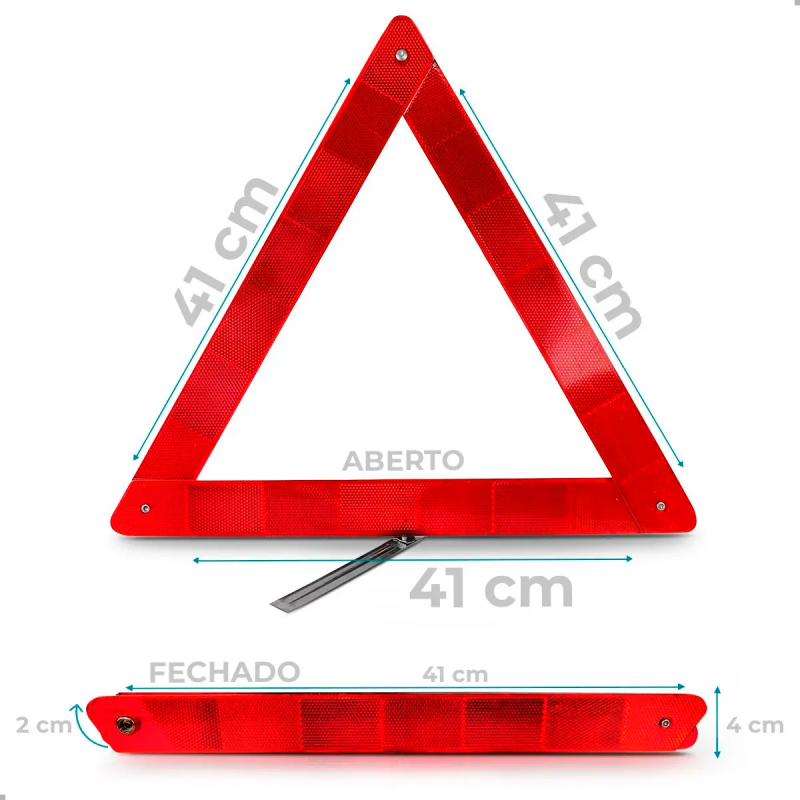 KIT SEGURANCA TRIANGULO MACACO JOELHO COM CHAVE DE RODA EM FORMATO L 19MM