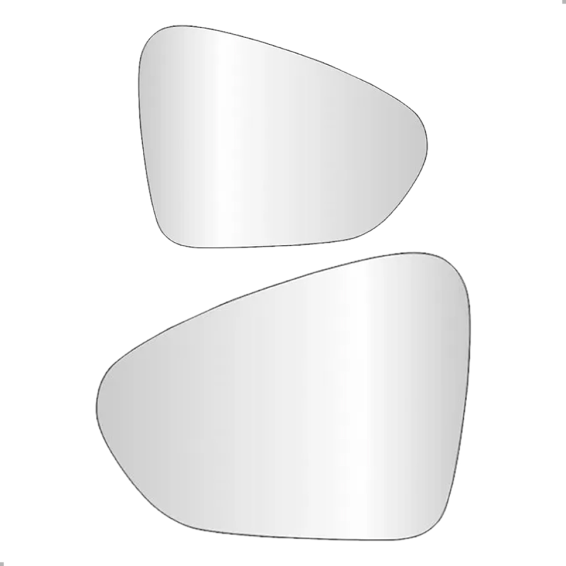 PAR LENTE DO RETROVISOR COM BASE ORIGINAL ARGO CRONOS 2017 A 2022