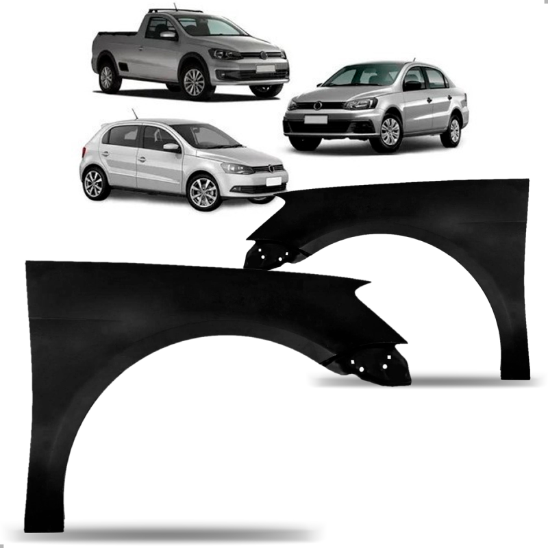 PARALAMA GOL SAVEIRO VOYAGE G6 G7 2013 A 2018 PRETO