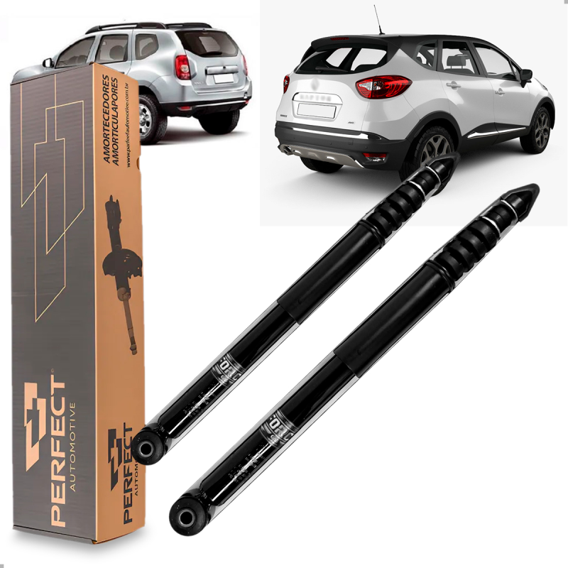 PAR AMORTECEDOR TRASEIRO CAPTUR 4X2 4X4 2017 A 2022 DUSTER 4X2 4X4 2011 A 2022