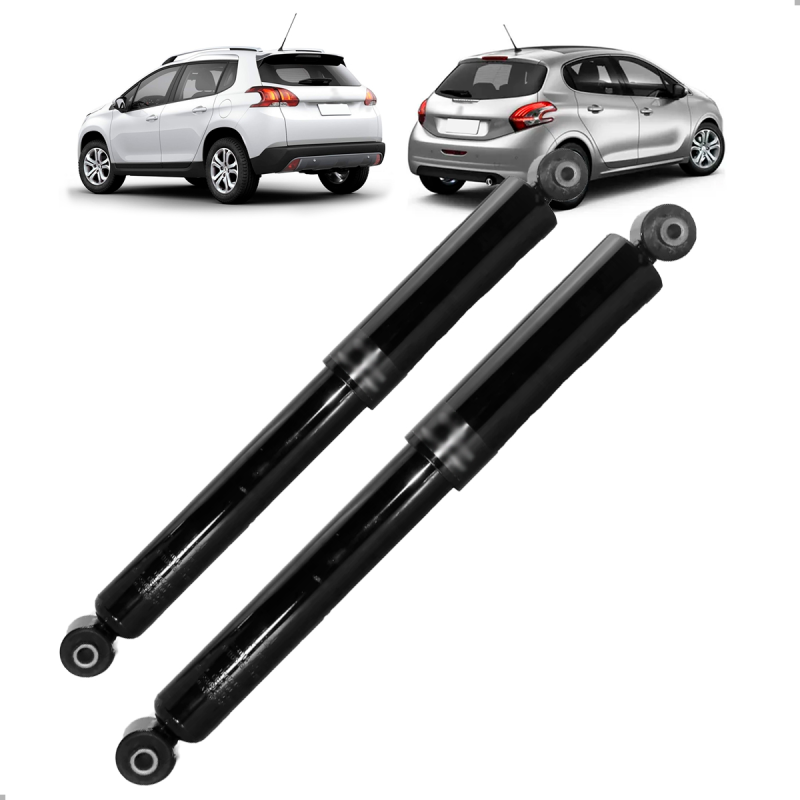 PAR AMORTECEDOR TRASEIRO PEUGEOT 2008 2013 A 2020 208 2013 A 2020 CAMBIO AUTOMATICO