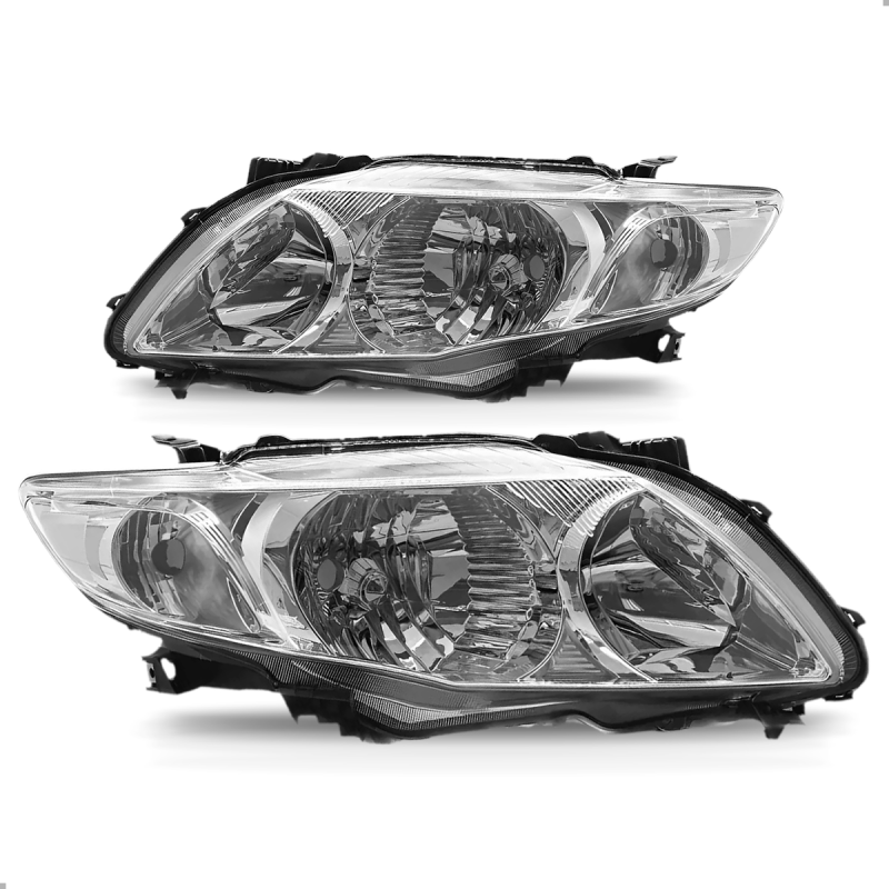 PAR FAROL ORIGINAL COROLLA 2009 A 2011 CROMADO