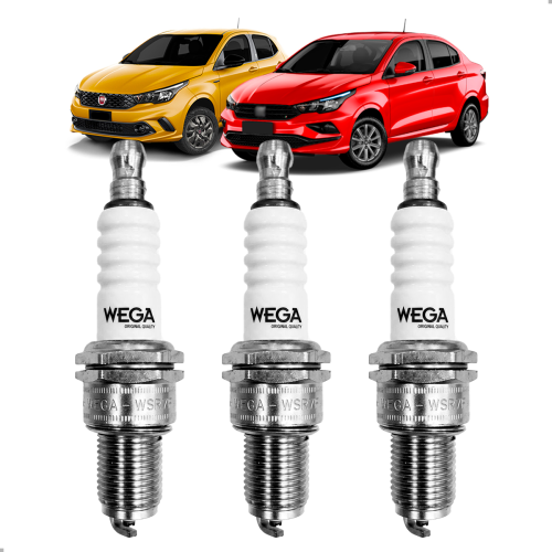 JOGO 3 VELAS DE IGNIçãO ARGO 1.0 6V 1.3 8V 2017 A 2022 CRONOS 1.3 8V 2018 A 2022 MOBI 1.0 6V 2016 A 2022