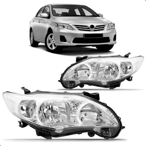 PAR FAROL COROLLA 2012 A 2014 CROMADO