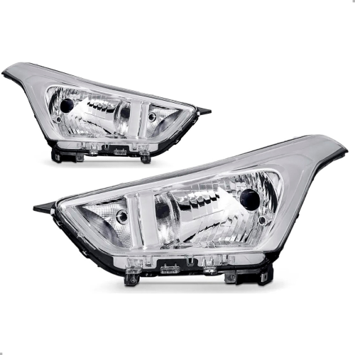 PAR FAROL ORIGINAL CRETA 2017 A 2021 CROMADO REGULADOR MANUAL