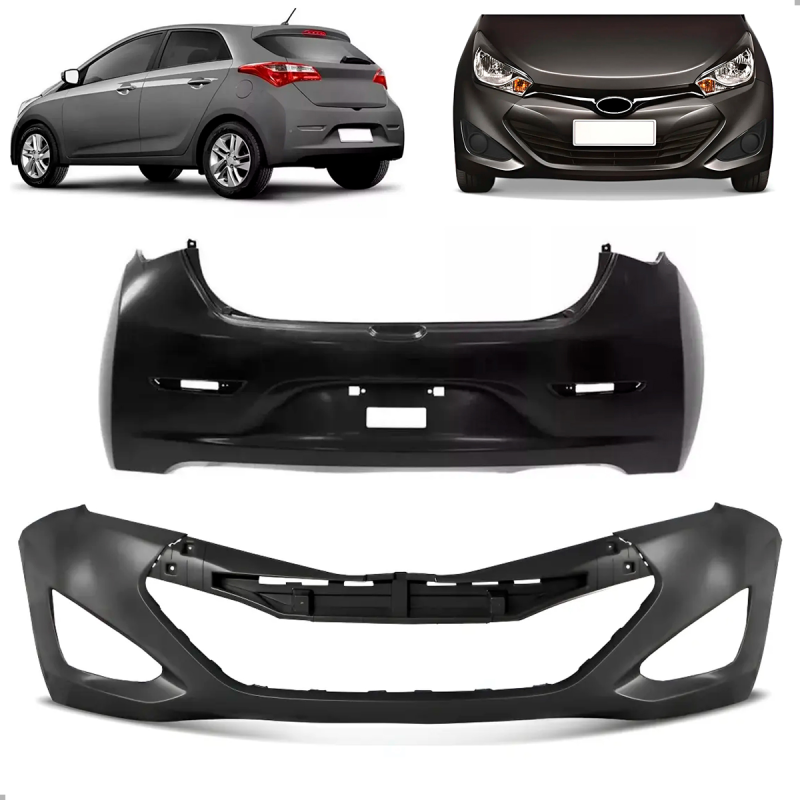 PARACHOQUE DIANTEIRO TRASEIRO ORIGINAL HB20 HATCH 2012 A 2015 PARA PINTURA