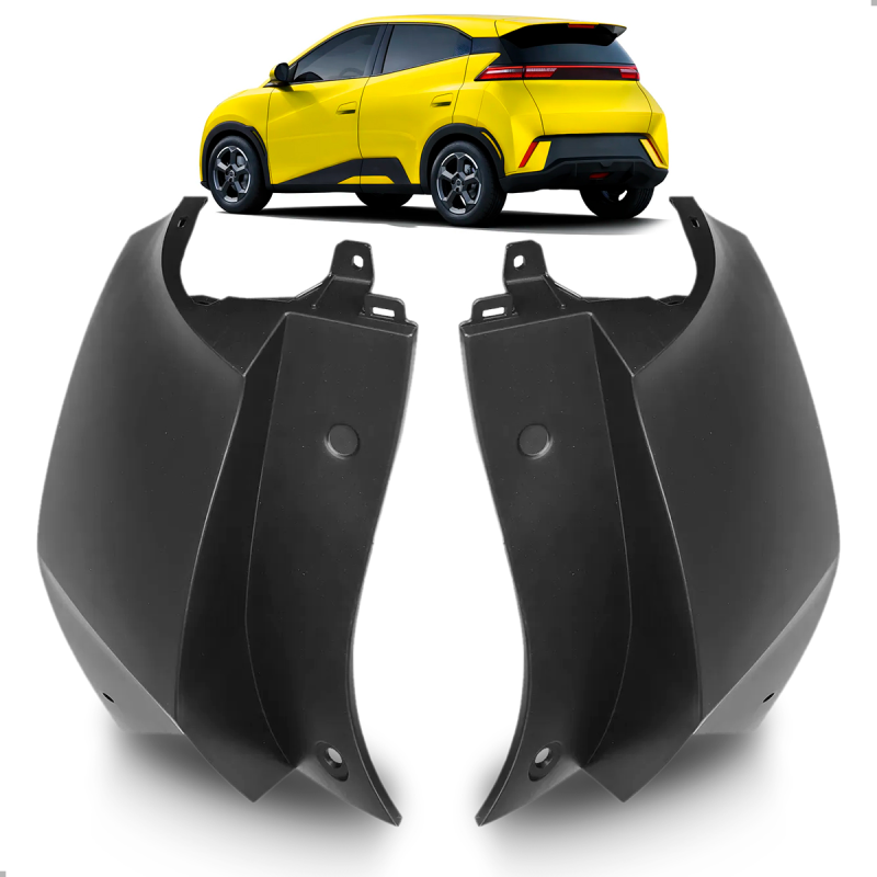 PAR POLAINA TRASEIRA BYD DOLPHIN MINI 2023 A 2026 PRETO LISO SUPERIOR