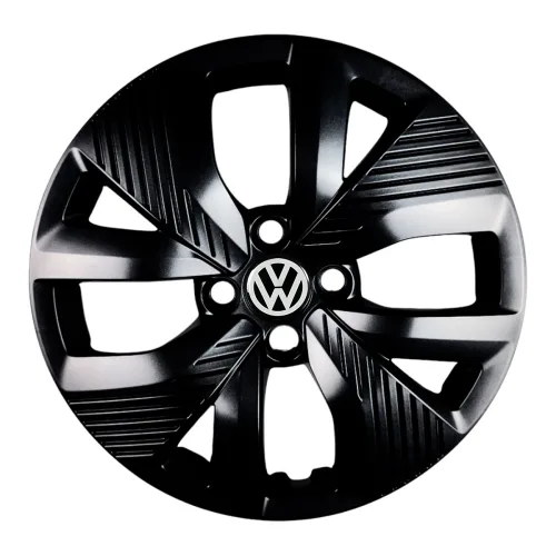 Calota Polo Track 2021 A 2024 Roda Aro 15 Preta