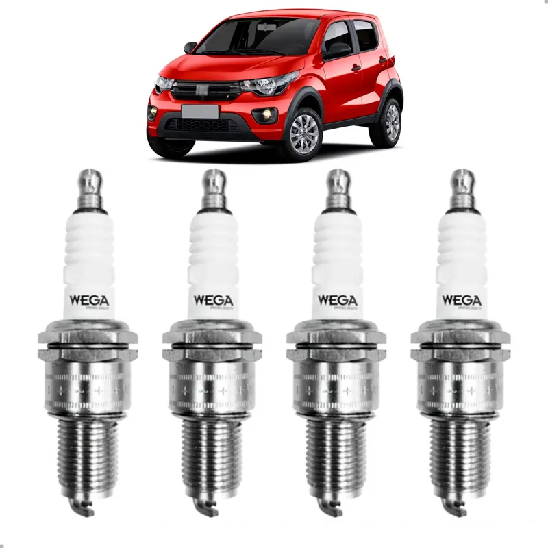 JOGO VELA DE IGNICAO ARGO 1.0 6V 1.3 8V 2017 A 2022 CRONOS 1.3 8V 2018 A 2022 MOBI 1.0 6V 2016 A 2022 STRADA 1.3 8V 2020