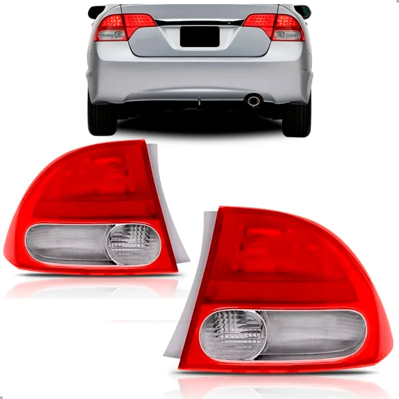 PAR LANTERNA TRASEIRA NEW CIVIC 2006 A 2011 CANTO ORIGINAL VALEO