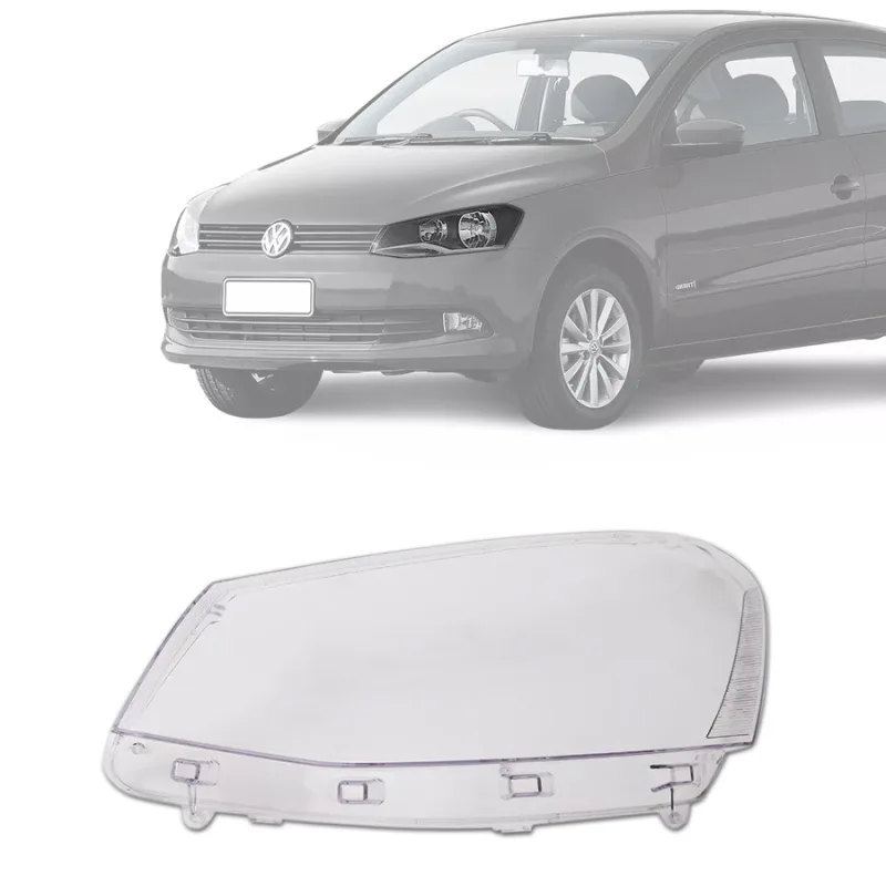 Lente Do Farol Gol Saveiro Voyage G6 2013 A 2016 Lado Esquerdo Foco Simples
