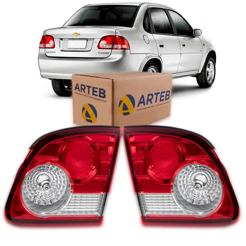 0460411 Lanterna Traseira Original Corsa Classic Ls 2011 A 2016 Lado Esquerdo Tampa Cristal