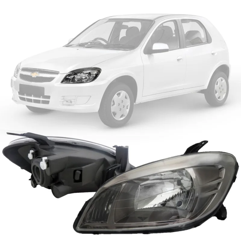 Farol Celta 2007 A 2016 Prisma 2007 A 2012 Lado Esquerdo Fume(r20009)